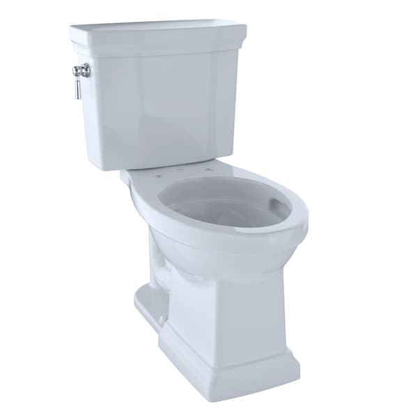 Toilet, 1.28 gpf, Tornado Flush, Floor Mount, Elongated, Cotton